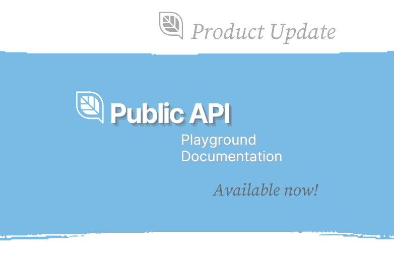 API for all! Our public API is now available