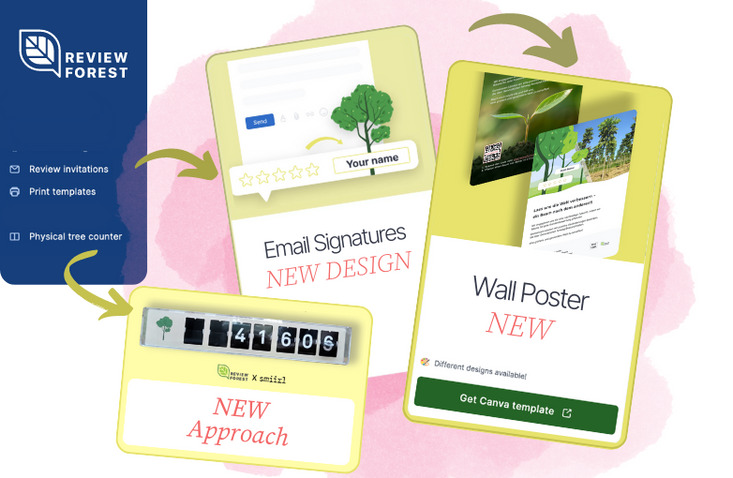 Product Update 🔊 NEW: Email Signatures, Wall Poster, Treecounter Update