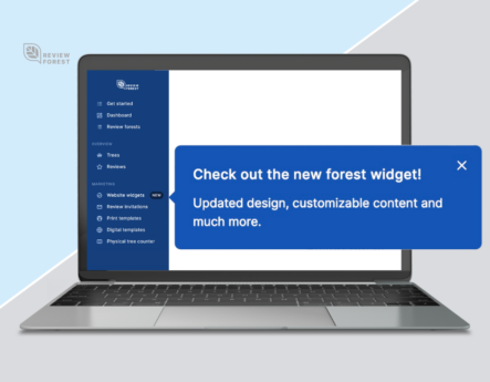 Your Business, Your Forest: The New Forest Widget from ReviewForest