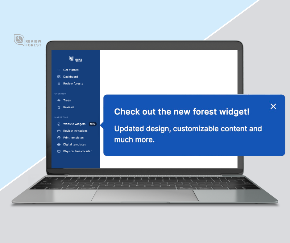 Your Business, Your Forest: The New Forest Widget from ReviewForest